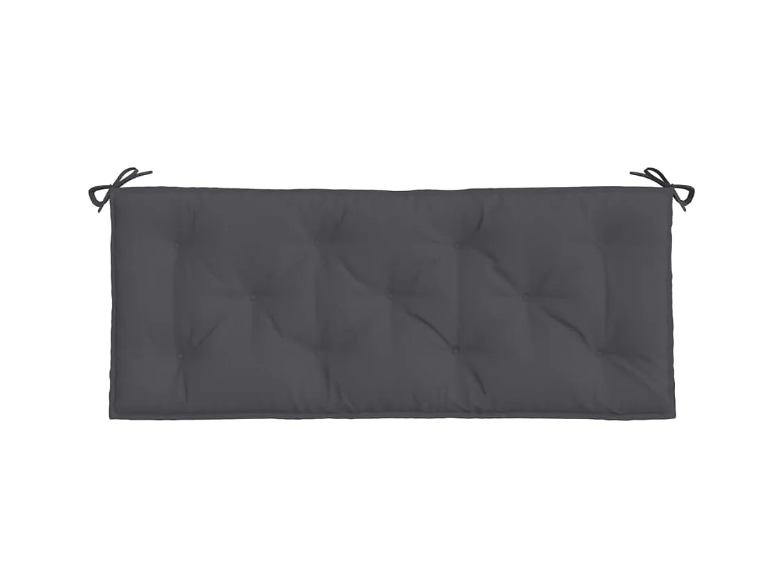 Coussins de banc de jardin 2 pièces anthracite tissu Oxford