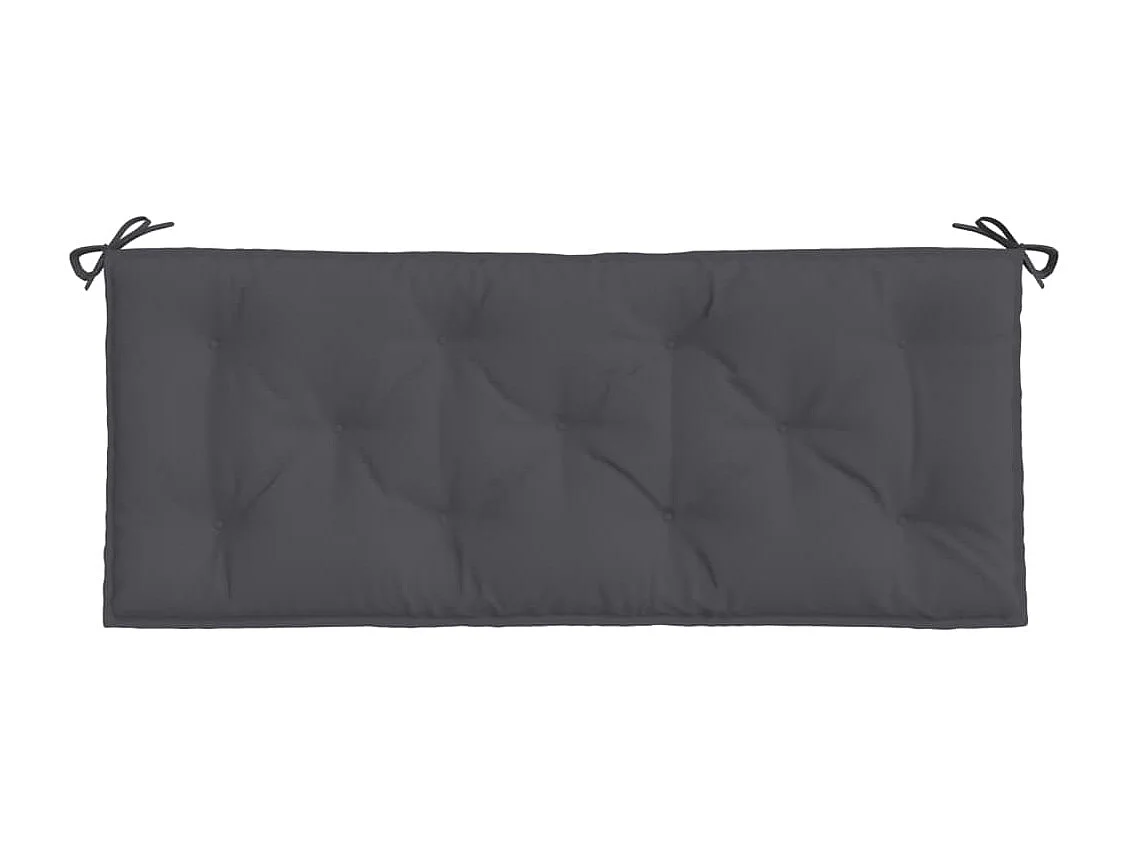 Coussins de banc de jardin 2 pièces anthracite tissu Oxford