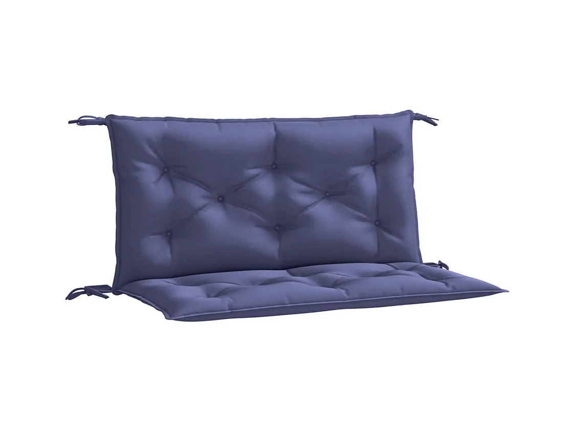 Cojines banco jardín 2 unidades tela Oxford azul marino 100x50x7 cm