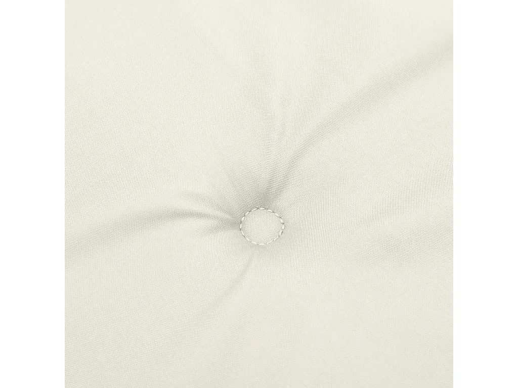 Coussin de banc de jardin crème mélangé 180x50x7 cm tissu