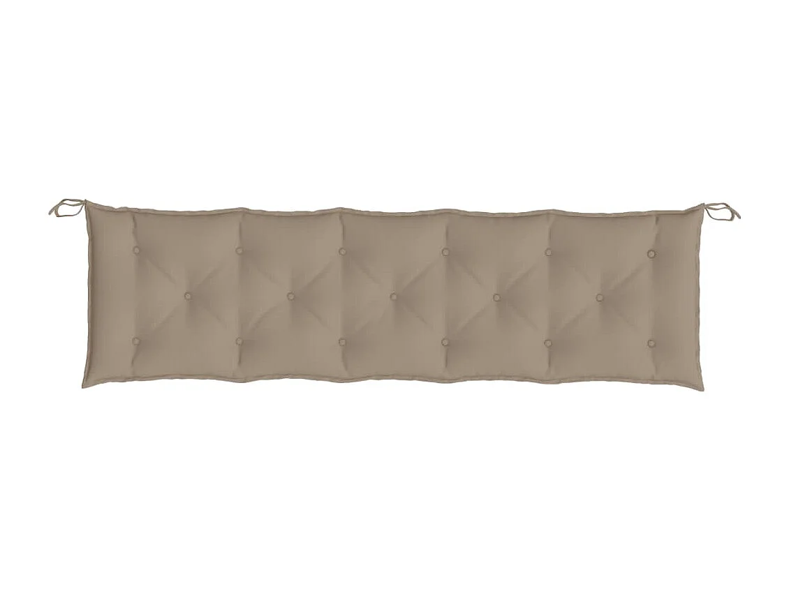 Coussins de banc de jardin 2 pièces taupe 180x50x7 cm tissu Oxford