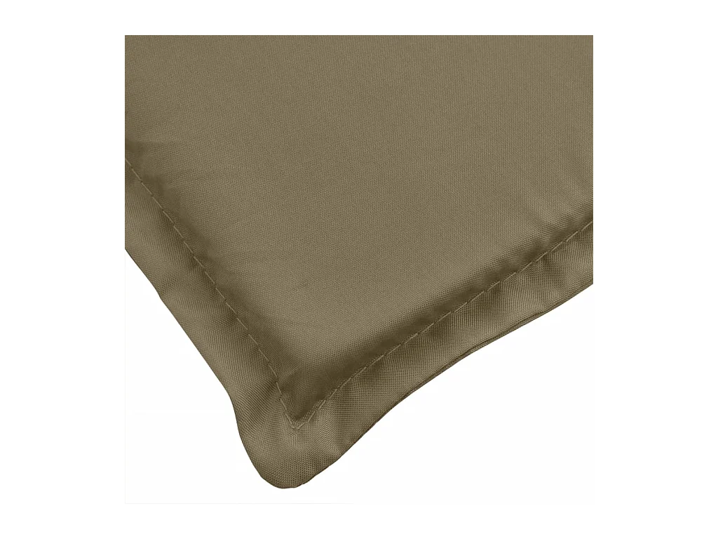 Coussins de banc de jardin lot de 2 taupe mélangé tissu
