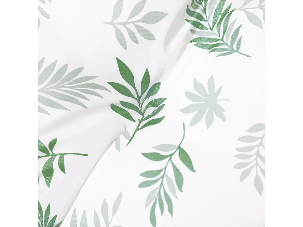 Coussin de banc de jardin motif de feuilles 200x50x3 cm tissu