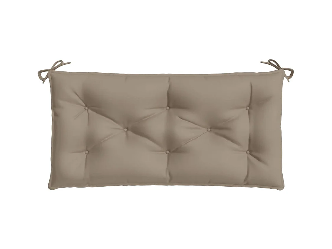 Coussin de banc de jardin taupe 100x50x7 cm tissu oxford