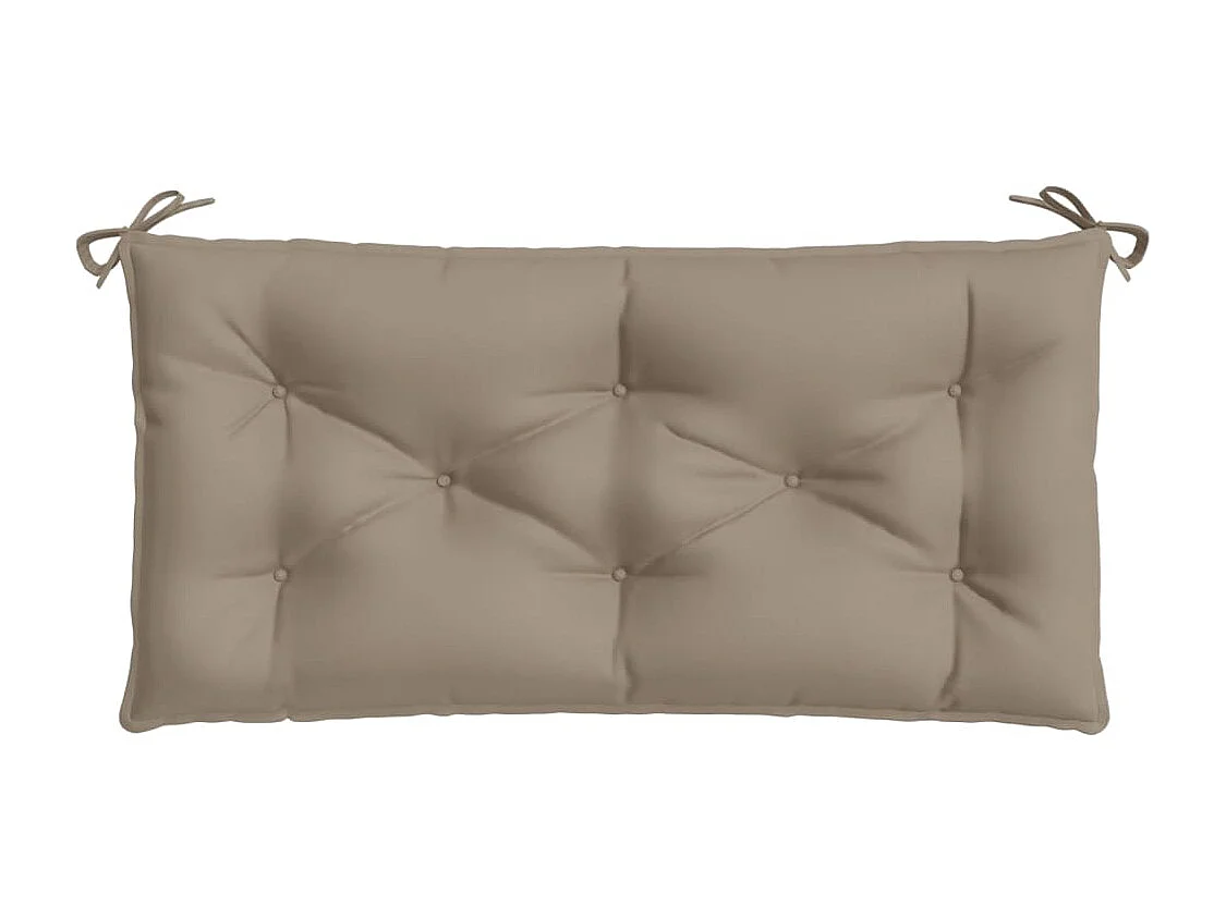 Coussin de banc de jardin taupe 100x50x7 cm tissu oxford