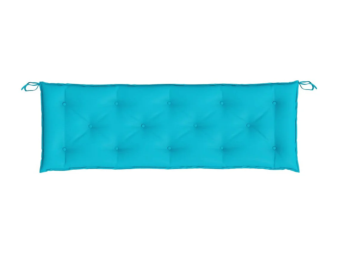 Coussin de banc de jardin turquoise 150x50x7 cm tissu oxford