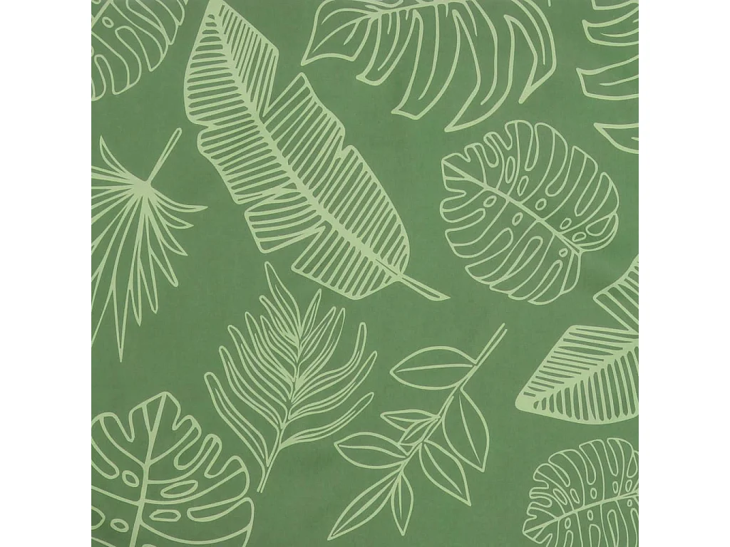 Coussin de banc de jardin motif de feuilles 200x50x3 cm tissu