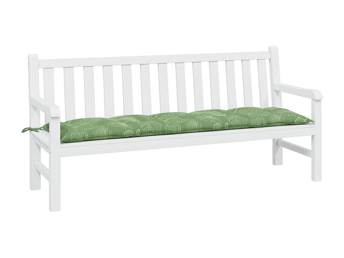 Almofadão banco jardim 180x50x7 cm tecido oxford padrão folhas