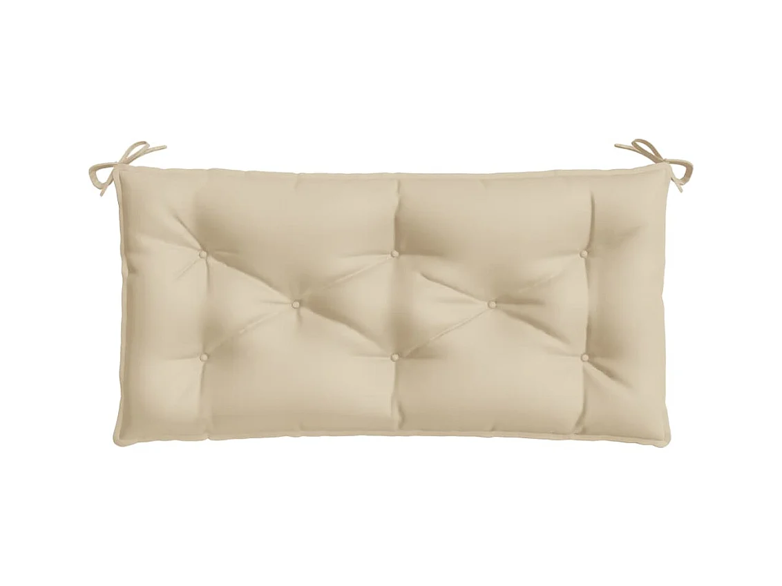 Coussins de banc de jardin 2 pièces beige 100x50x7 cm tissu Oxford