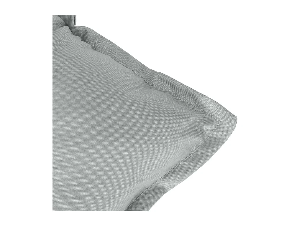 Coussins de banc de jardin lot de 2 gris clair mélangé tissu