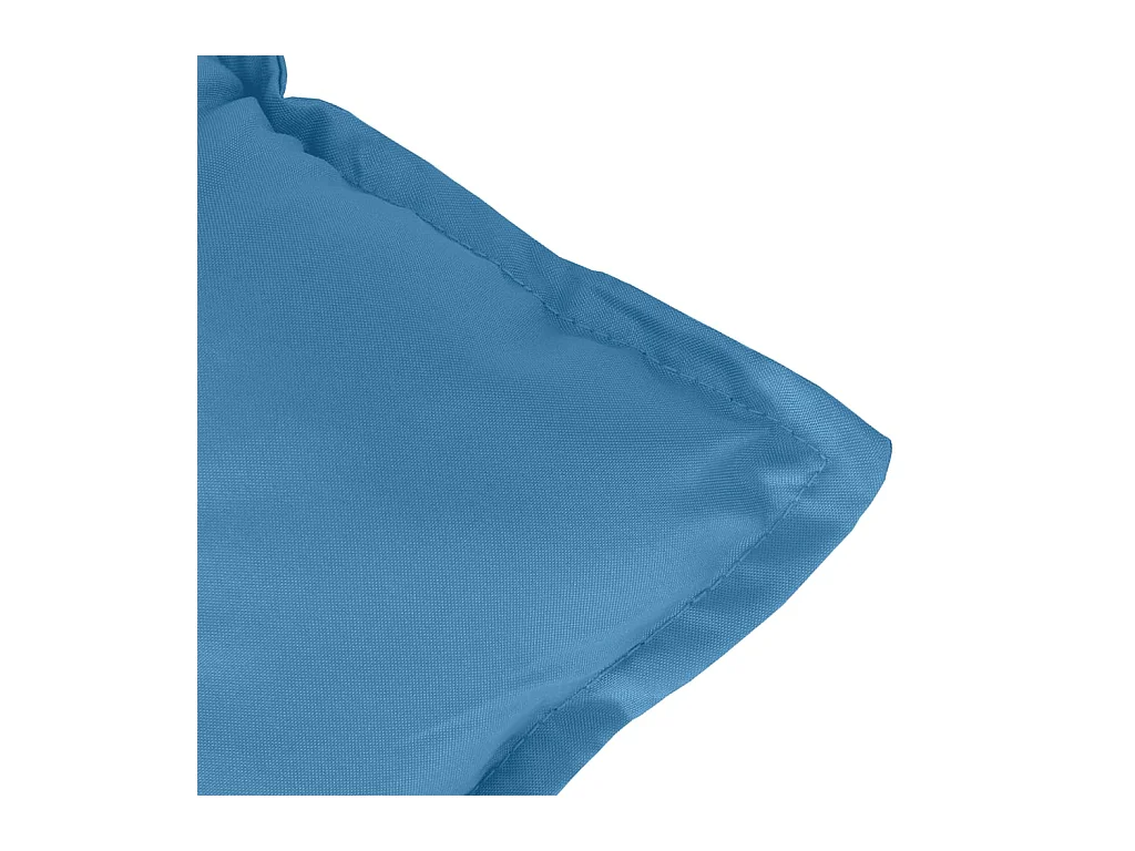 Coussin de banc de jardin bleu mélangé 100x50x7 cm tissu