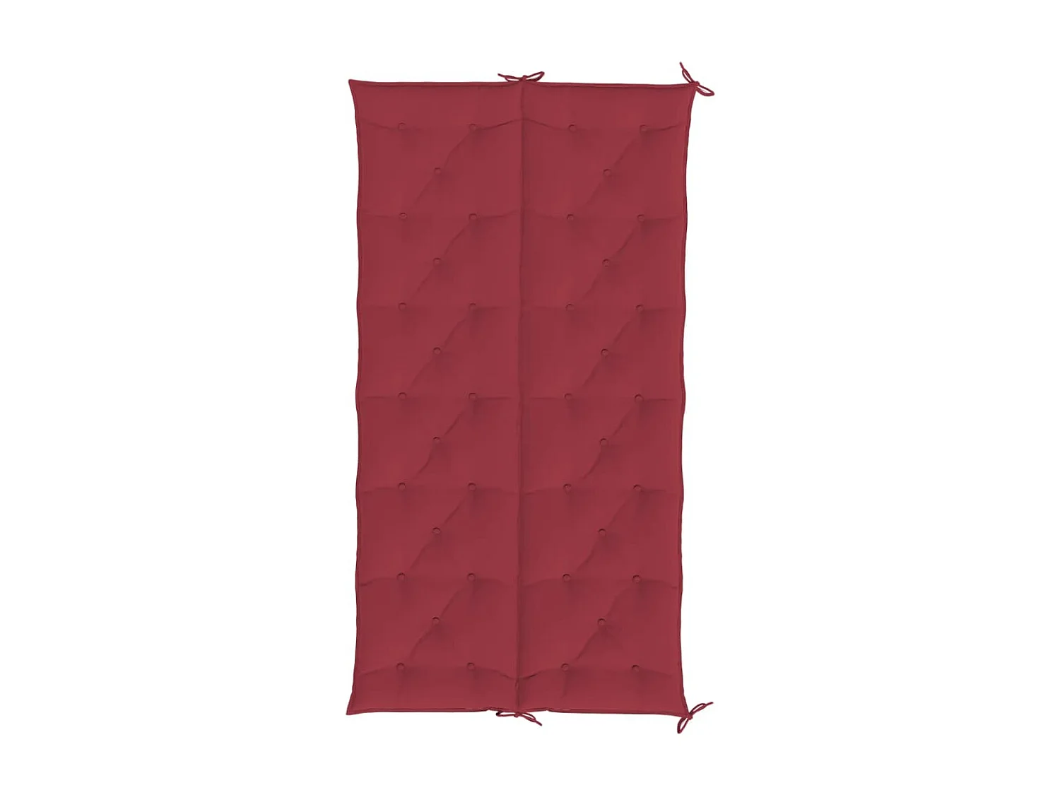 Cojines de banco de jardín 2 unidades rojo tinto 200x50x7 cm