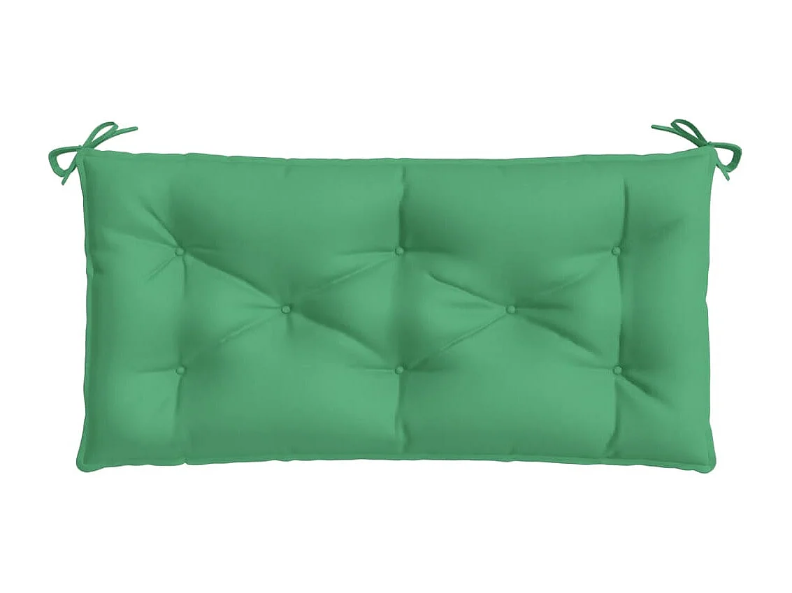 Coussin de banc de jardin vert 110x50x7 cm tissu oxford