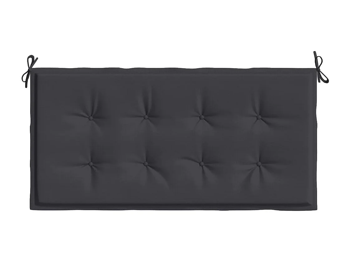 Coussin de banc de jardin noir 100x50x3 cm tissu oxford