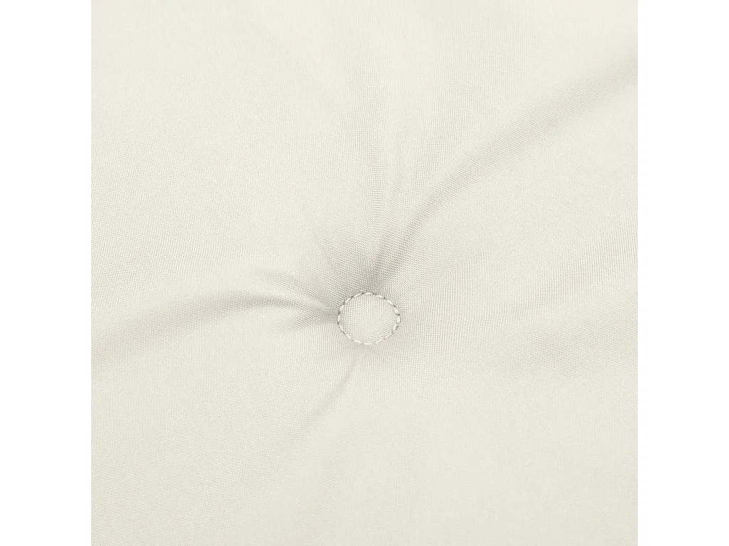 Coussins de banc de jardin lot de 2 crème mélangé tissu