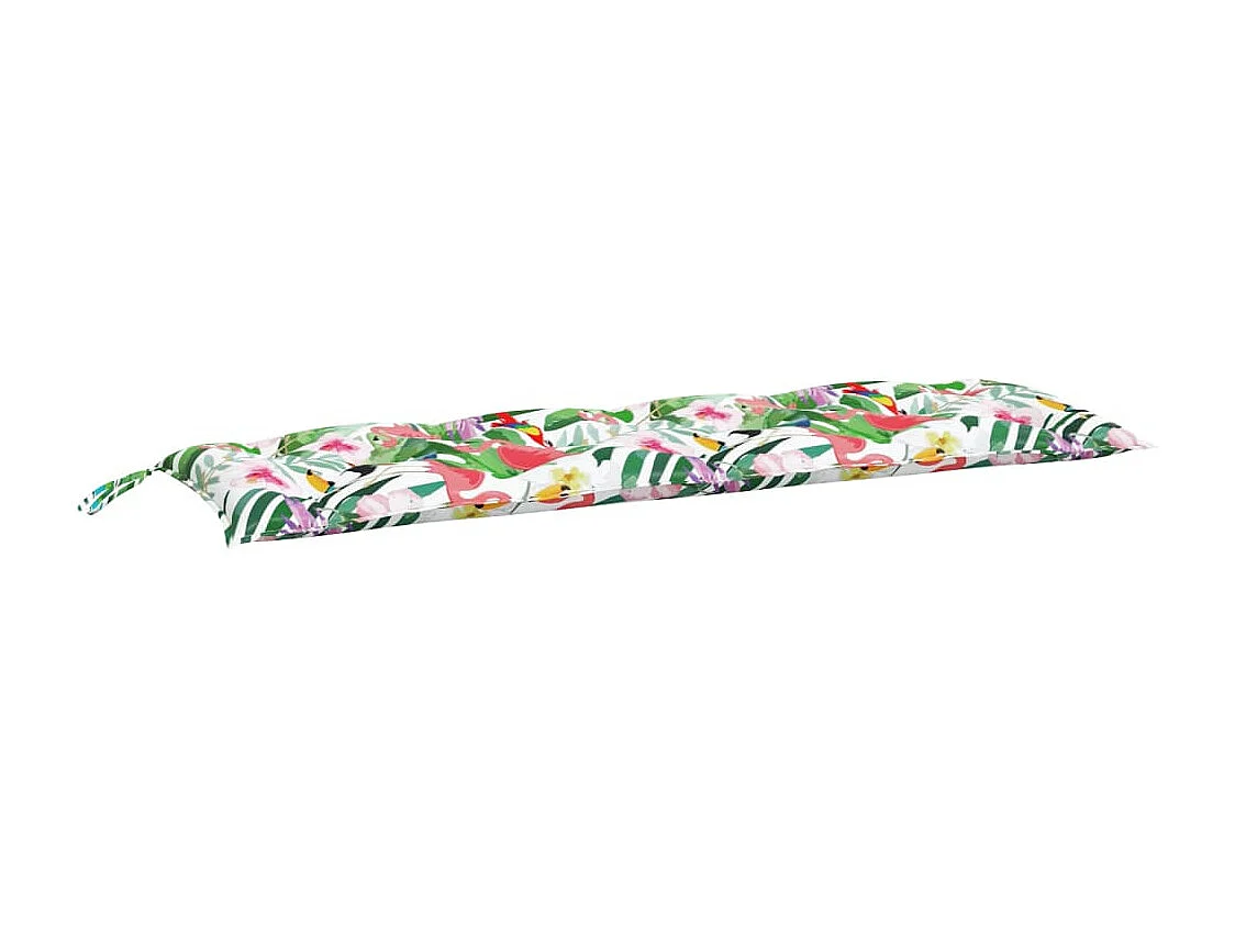 Coussins de banc de jardin lot de 2 multicolore 150x50x7 cm