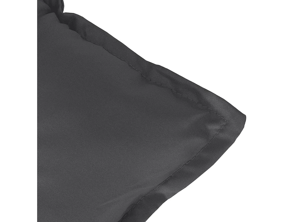 Coussin de banc de jardin anthracite mélangé 100x50x7 cm tissu
