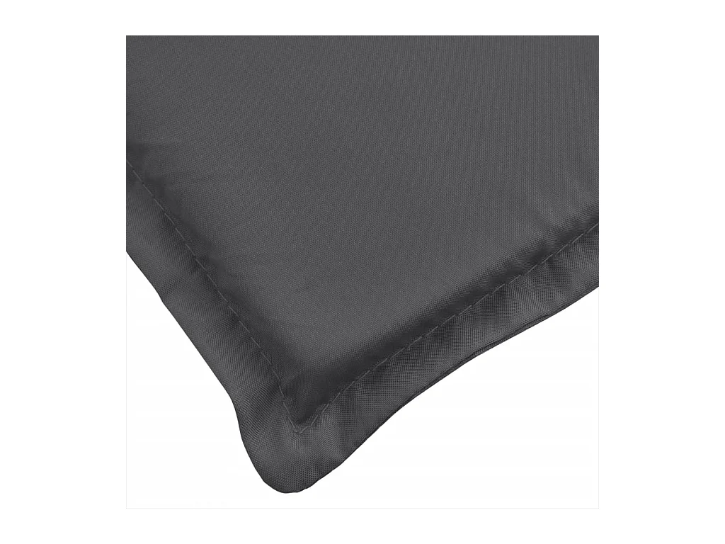 Coussins de banc de jardin lot de 2 anthracite mélangé tissu