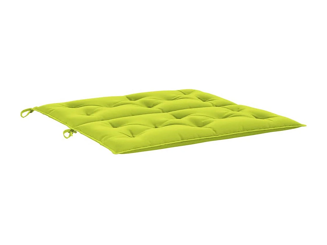 Coussins de banc de jardin 2 pièces vert vif tissu Oxford