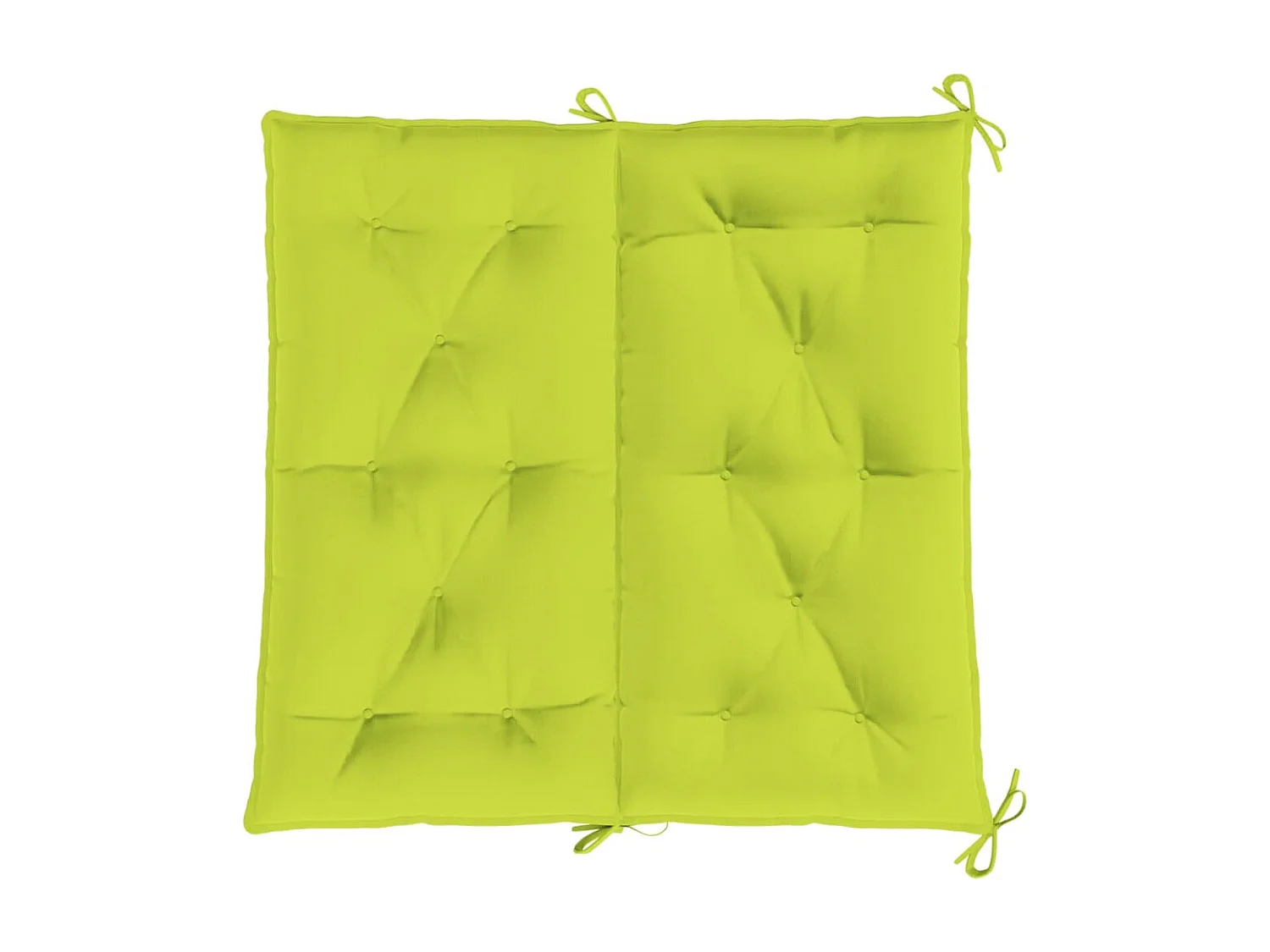 Coussins de banc de jardin 2 pièces vert vif tissu Oxford