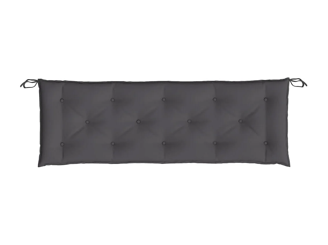 Coussin de banc de jardin anthracite 150x50x7 cm tissu oxford