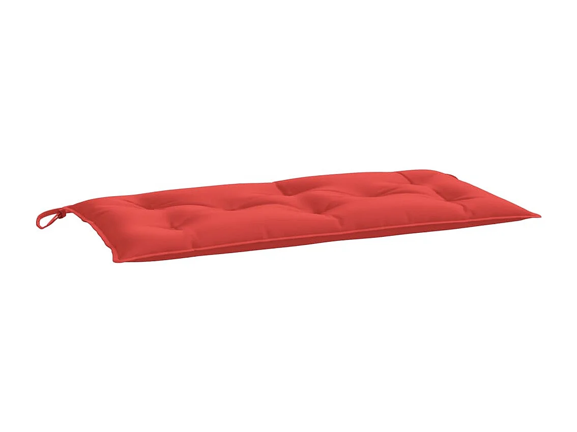 Coussins de banc de jardin 2 pièces rouge 100x50x7 cm tissu Oxford