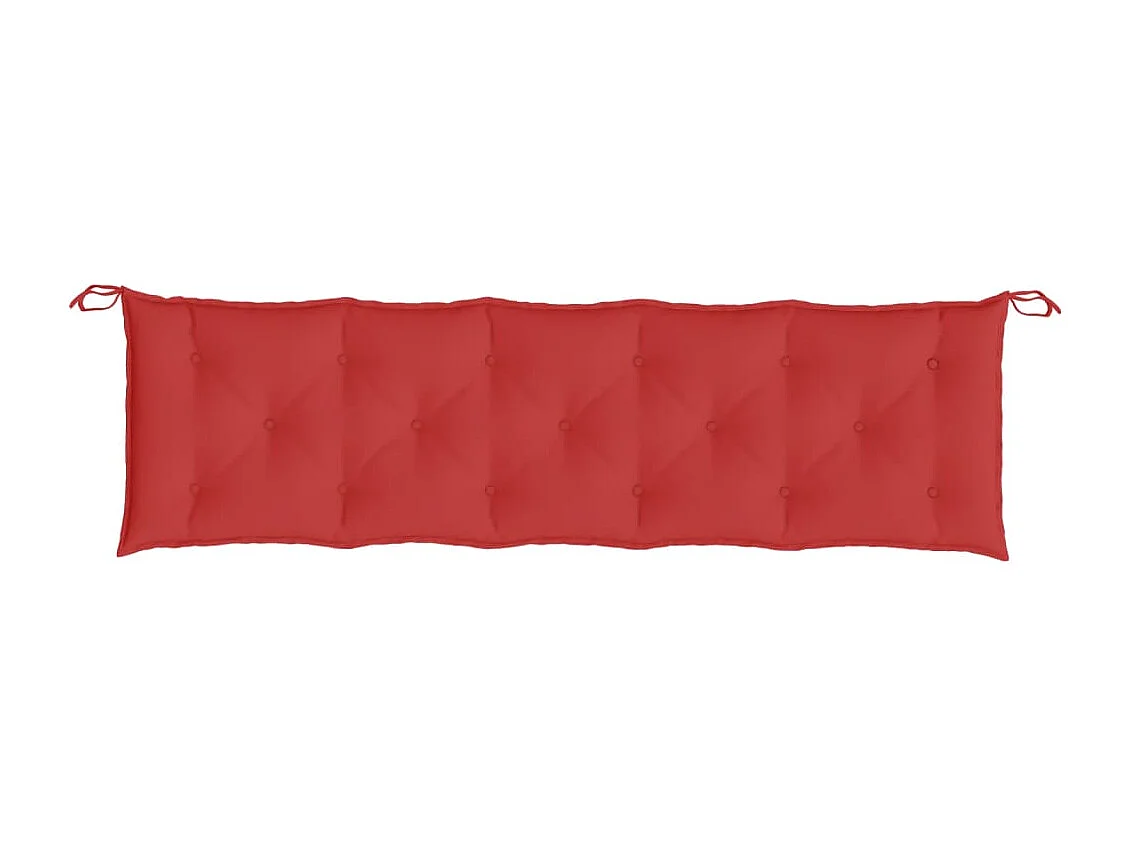 Coussin de banc de jardin rouge 180x50x7 cm tissu oxford