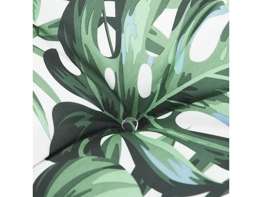 Coussins de banc de jardin lot de 2 motif de feuilles