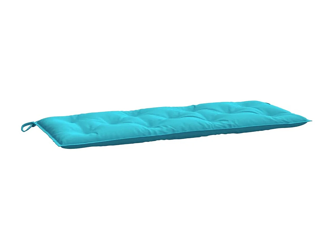 Coussin de banc de jardin turquoise 120x50x7 cm tissu