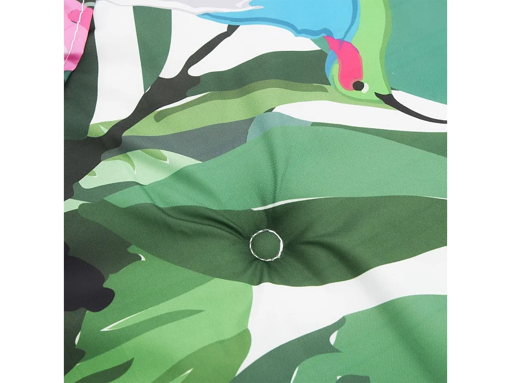 Coussin de banc de jardin multicolore 200x50x3 cm tissu