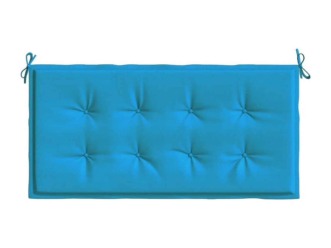 Coussin de banc de jardin bleu 120x50x3 cm tissu oxford