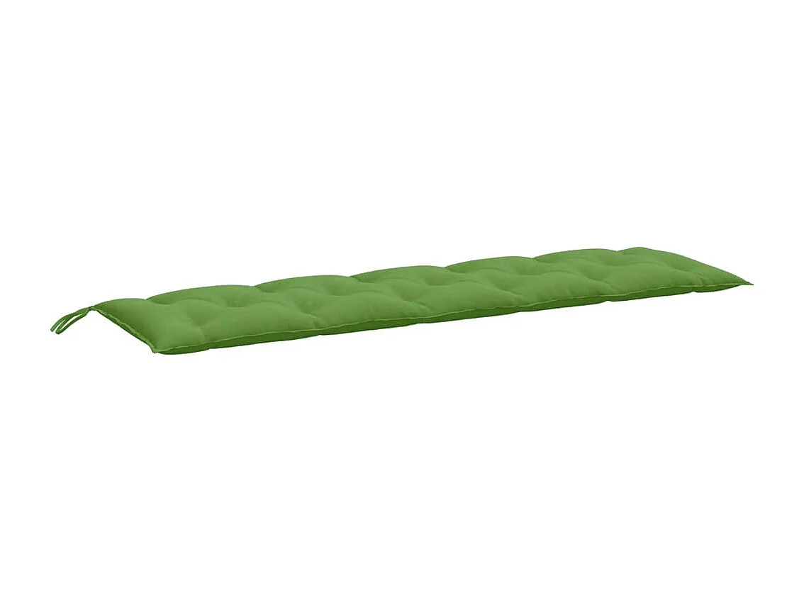 Coussins de banc de jardin lot de 2 vert mélangé tissu