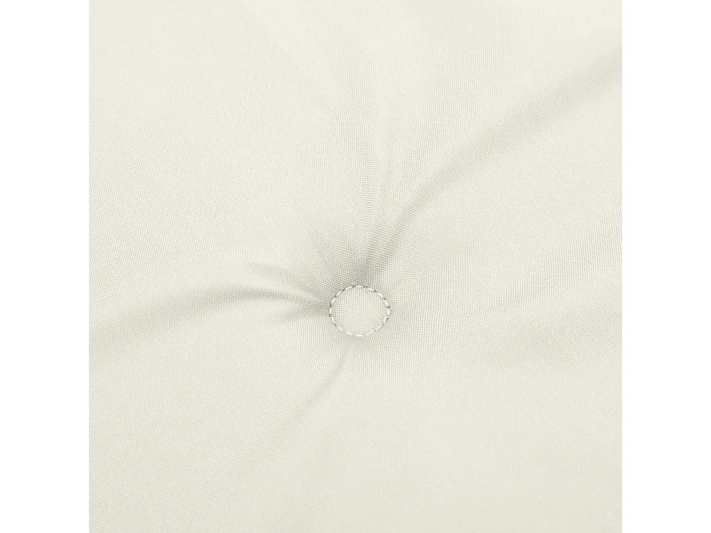 Coussin de banc de jardin crème mélangé 150x50x7 cm tissu