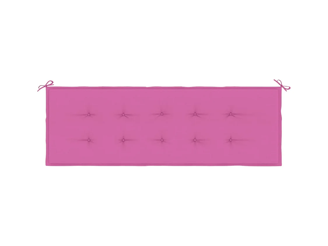 Coussin de banc de jardin rose 150x50x3 cm tissu oxford