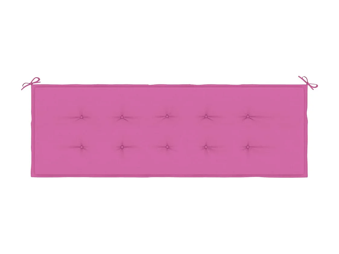 Almofadão para banco de jardim 150x50x3 cm tecido oxford rosa