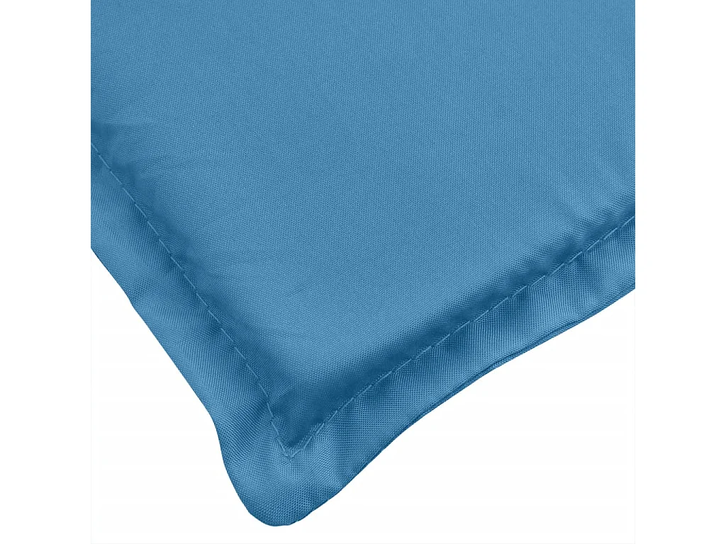 Coussin de banc de jardin bleu mélangé 180x50x7 cm tissu