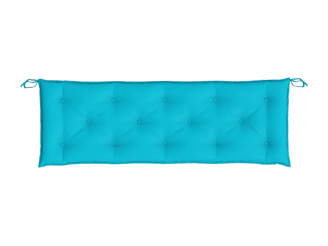 Tuinbankkussens 2 st 150x50x7 cm stof turquoise