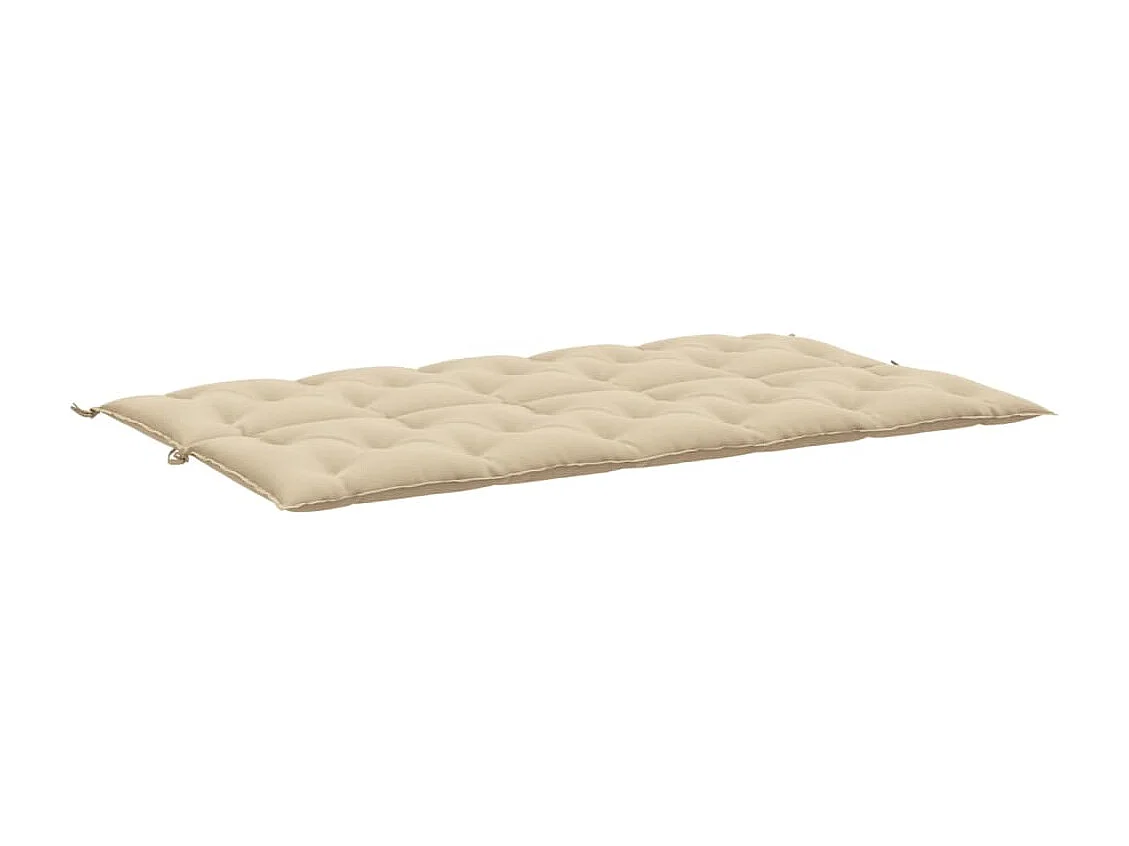 Almofadões banco jardim 2 peças 180x50x7cm tecido oxford bege