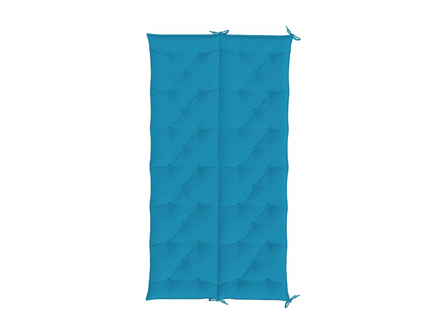 Cojines de banco de jardín 2 unidades azul claro 200x50x7 cm