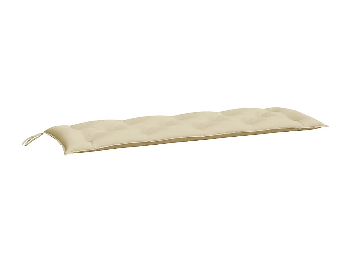 Coussin de banc de jardin beige 150x50x7 cm tissu oxford