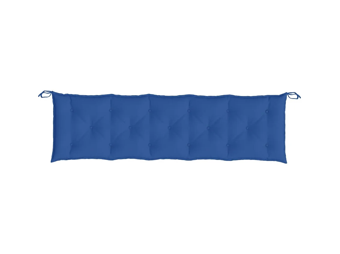 Coussins de banc de jardin 2 pièces bleu 180x50x7 cm tissu Oxford