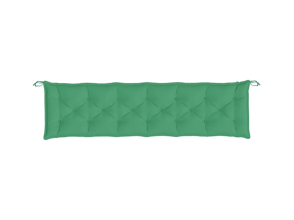 Coussin de banc de jardin vert 200x50x7 cm tissu oxford