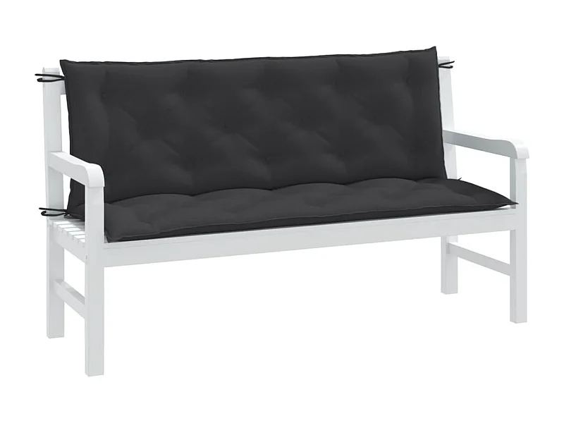 Almofadões banco jardim 2peças 150x50x7cm mesclado tecido