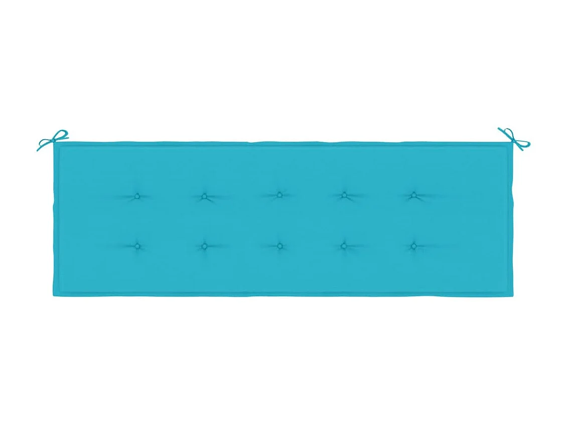 Coussin de banc de jardin turquoise 150x50x3 cm tissu oxford