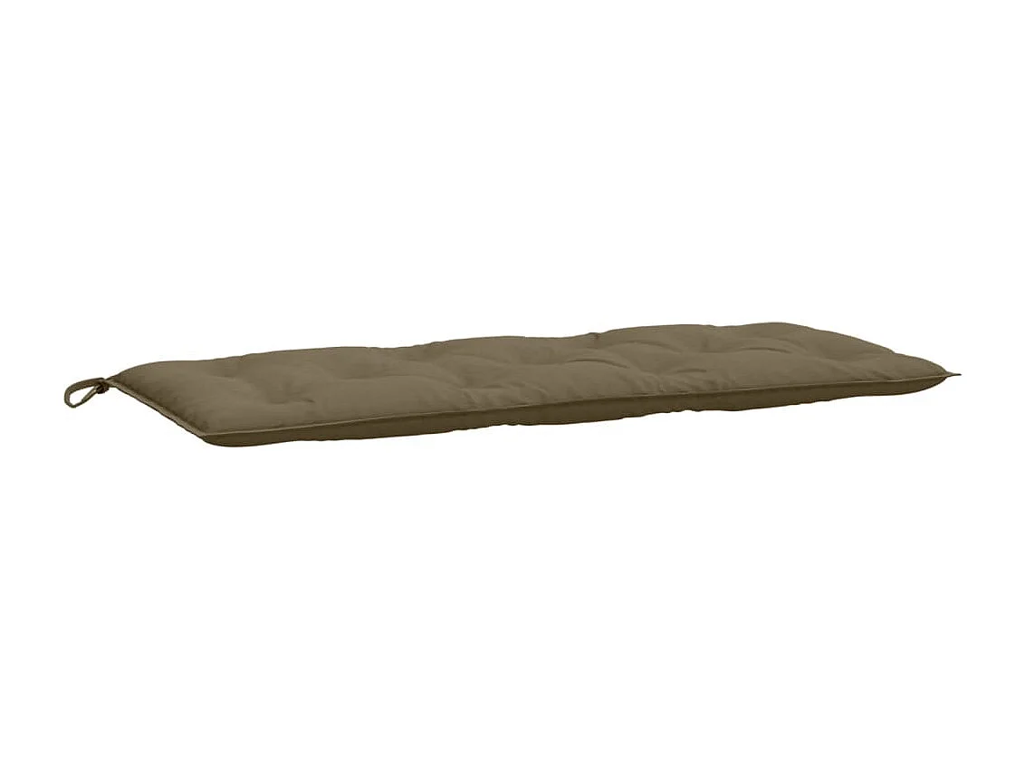 Coussins de banc de jardin lot de 2 taupe mélangé tissu