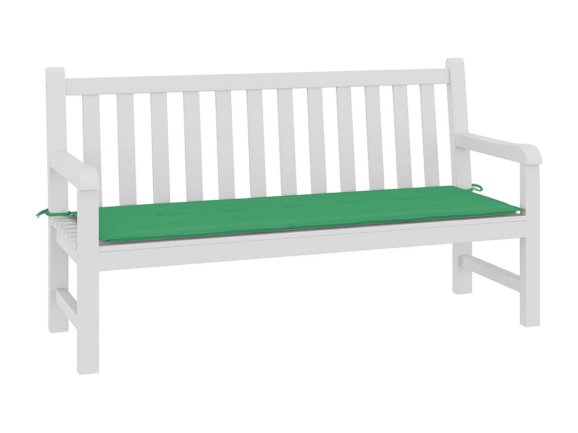 Almofadão para banco de jardim 150x50x3 cm tecido oxford verde