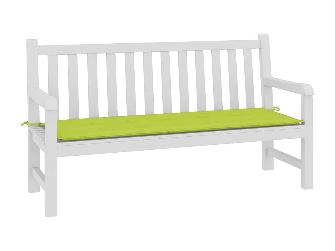 Almofadão para banco de jardim tecido oxford verde brilhante