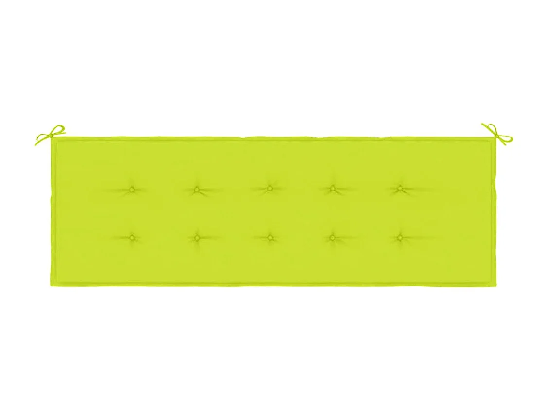 Almofadão para banco de jardim tecido oxford verde brilhante