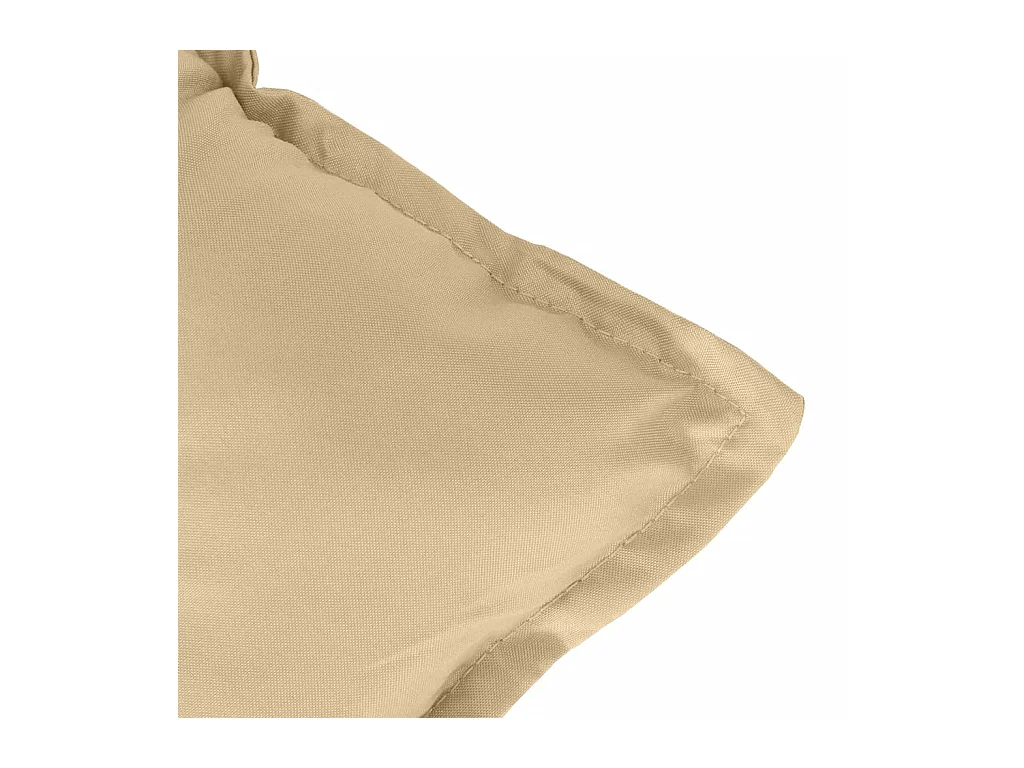 Coussin de banc de jardin beige mélangé 100x50x7 cm tissu