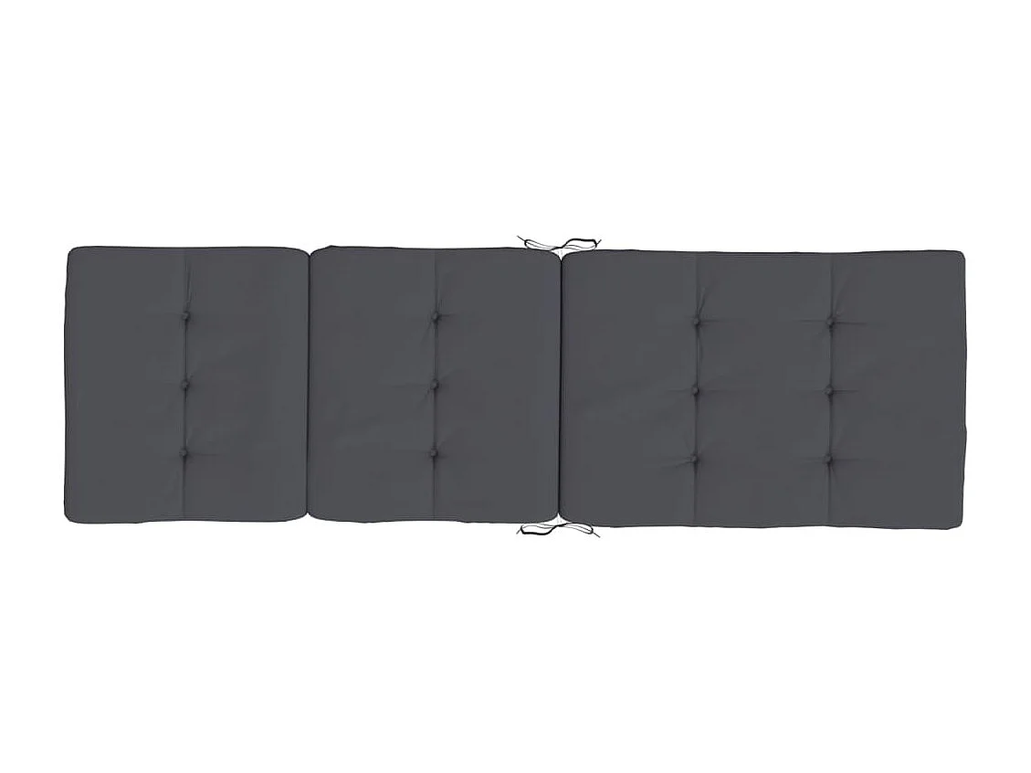 Coussins de chaise longue lot de 2 anthracite tissu oxford